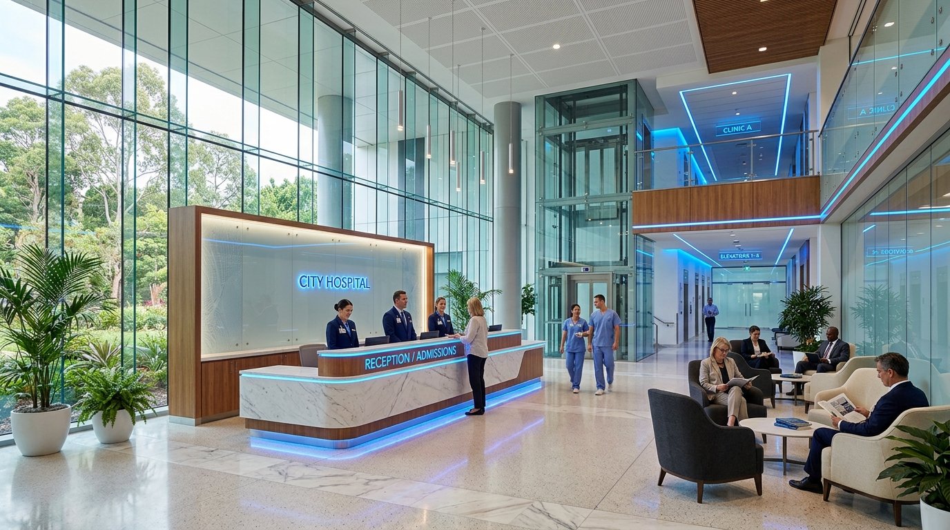 Hospital Reception Lobby